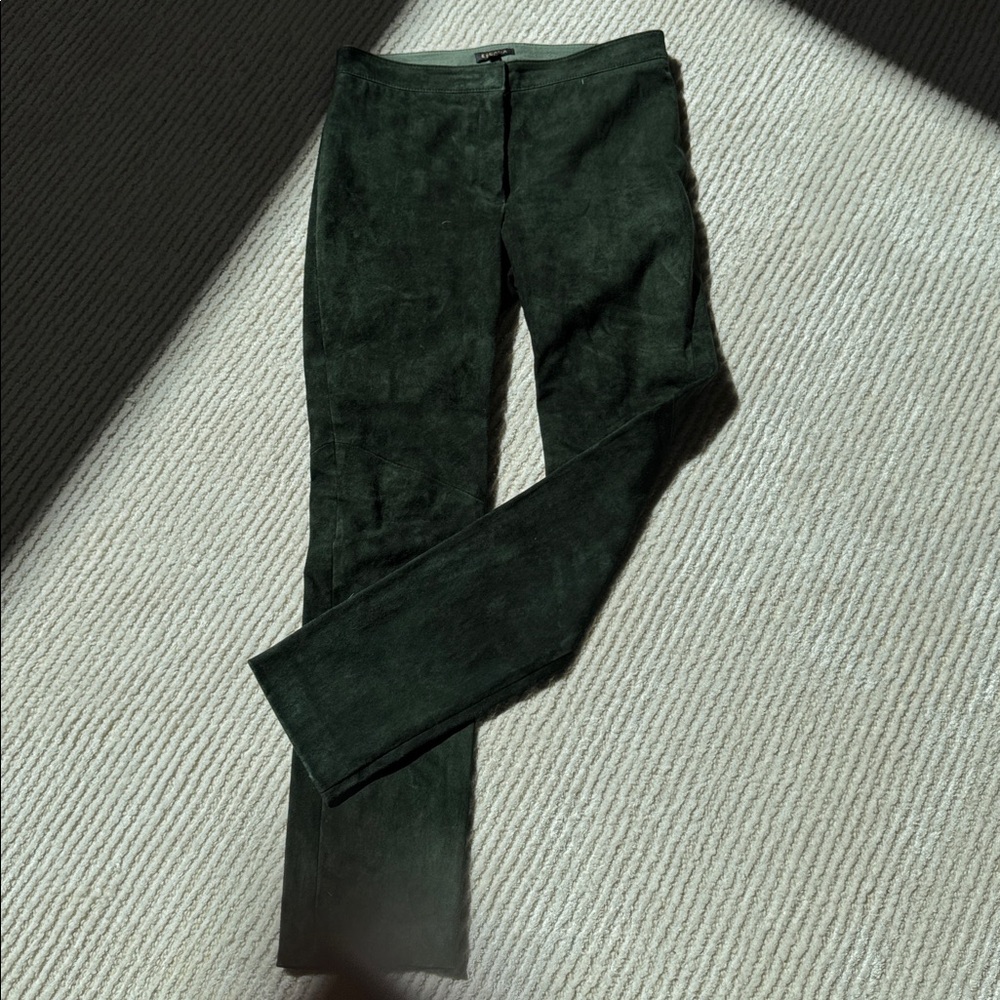 Escada Olive Suede Trousers